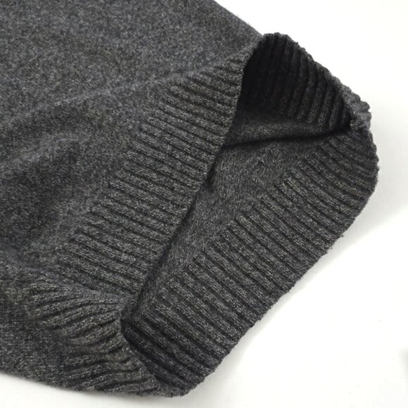 Black Brown 1826 Men's Grey Lambswool Blend 1/4 Zip Pullover Sweater Size Small - Picture 8 of 14